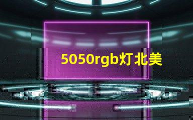 5050rgb灯北美专利