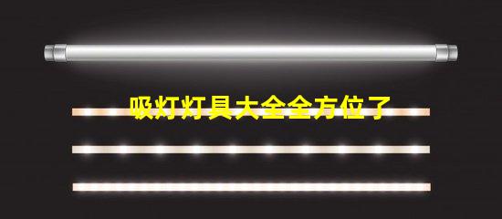 吸灯灯具大全全方位了解各类吸灯的优缺点