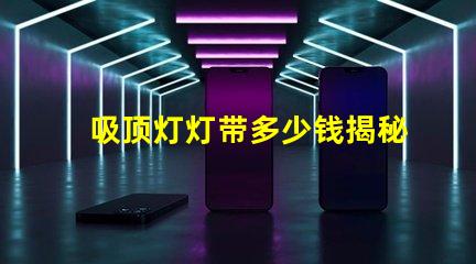 吸顶灯灯带多少钱揭秘吸顶灯灯带的真实价格