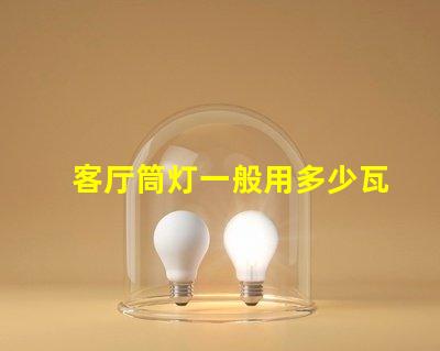 客厅筒灯一般用多少瓦了解客厅照明功率选择的关键因素