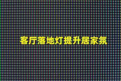 客厅落地灯提升居家氛围的灯具选择,你准备好了吗