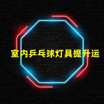 室内乒乓球灯具提升运动表现的最佳照明选择
