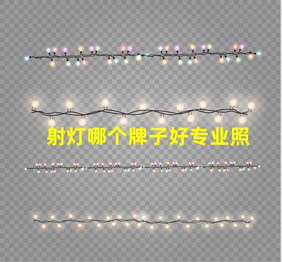 射灯哪个牌子好专业照明品牌推荐,助您挑选高品质射灯