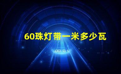 60珠灯带一米多少瓦