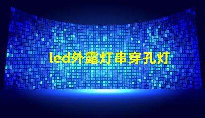 led外露灯串穿孔灯珠