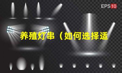 养殖灯串（如何选择适合养殖的灯串）