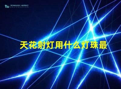 天花射灯用什么灯珠最好