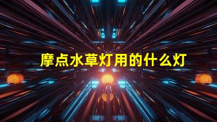 摩点水草灯用的什么灯珠