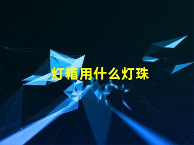 灯箱用什么灯珠