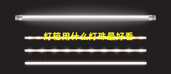 灯箱用什么灯珠最好看又亮