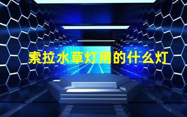 索拉水草灯用的什么灯珠