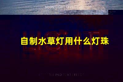 自制水草灯用什么灯珠