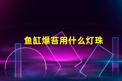 鱼缸爆苔用什么灯珠