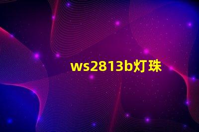 ws2813b灯珠
