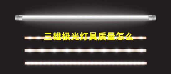 三雄极光灯具质量怎么样全面解析三雄极光的灯具性能与可靠性